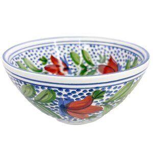 Beautiful Handpainted Castellon Valencian Spanish Ceramic Bowl